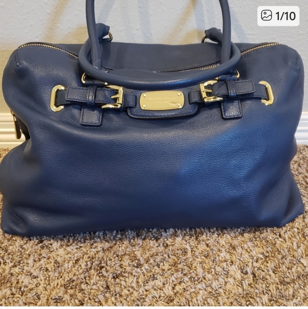 Michael Kors Navy Blue Duffle Purse